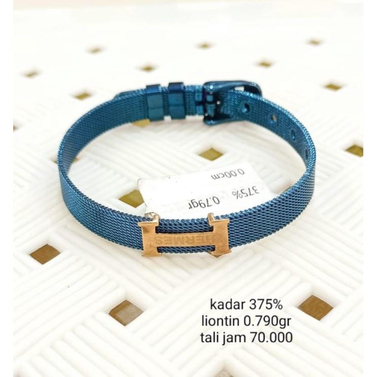 Gelang Emas Tali Jam Kadar 375%/8K