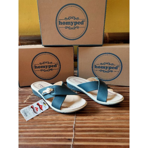 Sandal wanita homyped SILVANI 46 BIRU, Homyped wanita