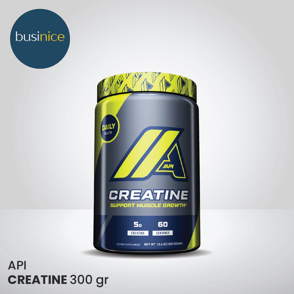 API Creatine Monohydrate Powder 300 Gram 60 Servings Original