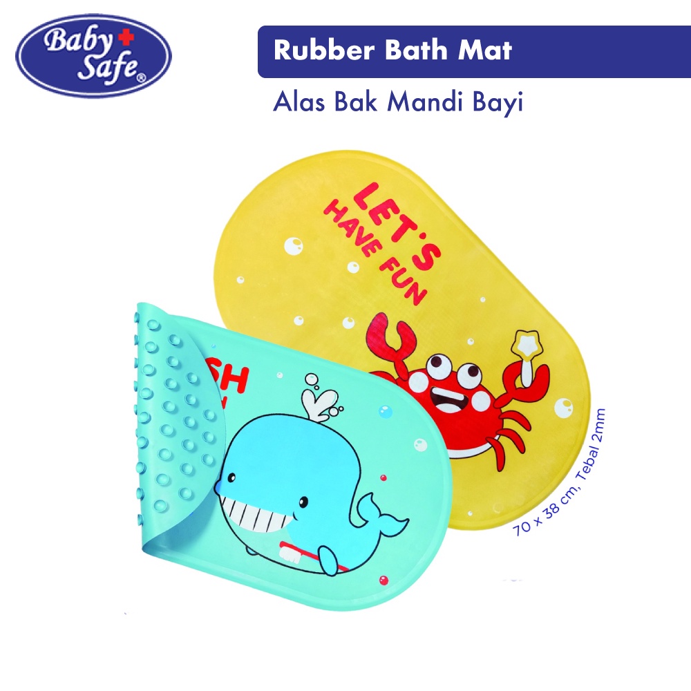 Baby Safe Rubber Bath Mat - Alas Karet Bak Mandi Bayi Berry Mart