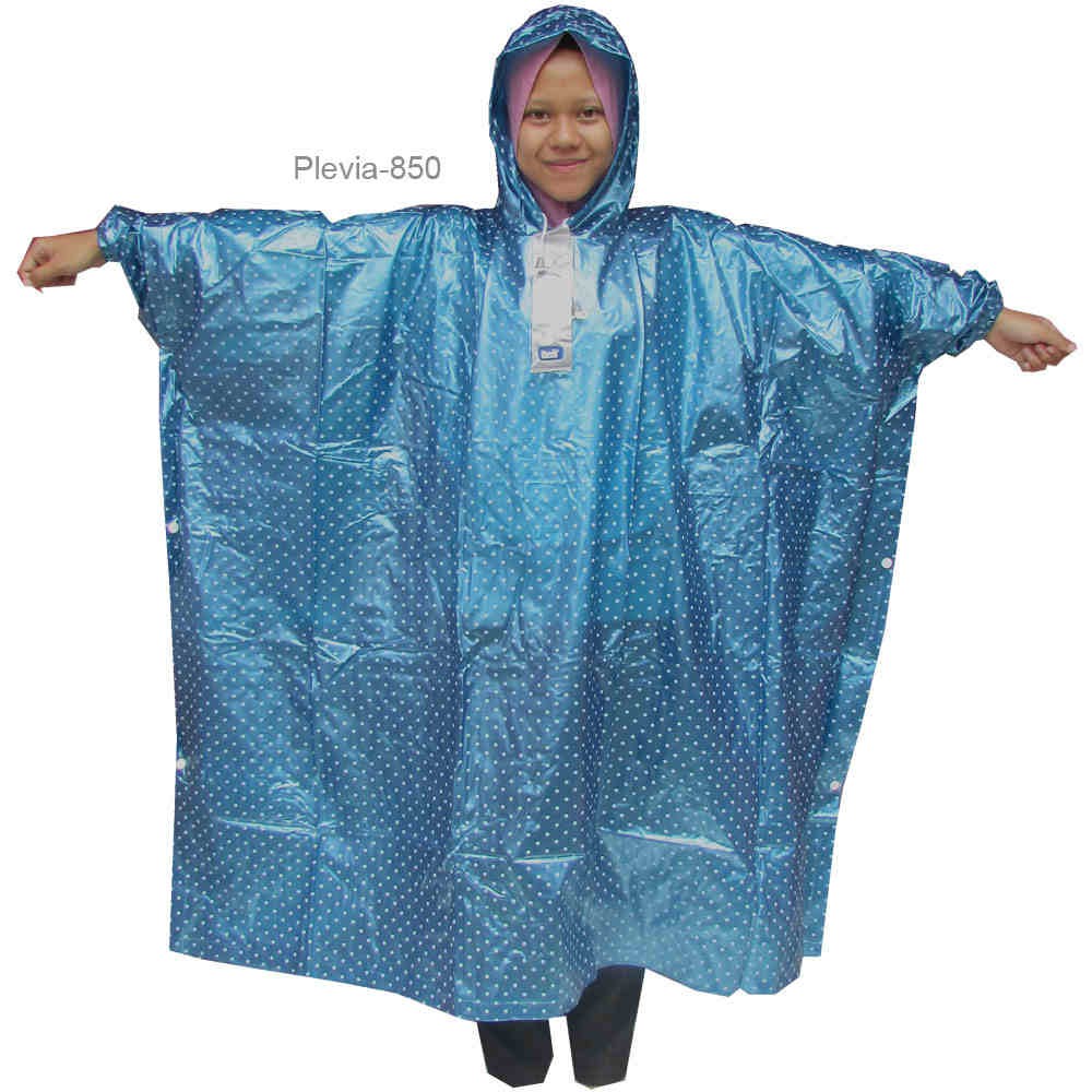 Jas Hujan Ponco Pop Plevia 850 Poncho Motor Unisex Polkadot