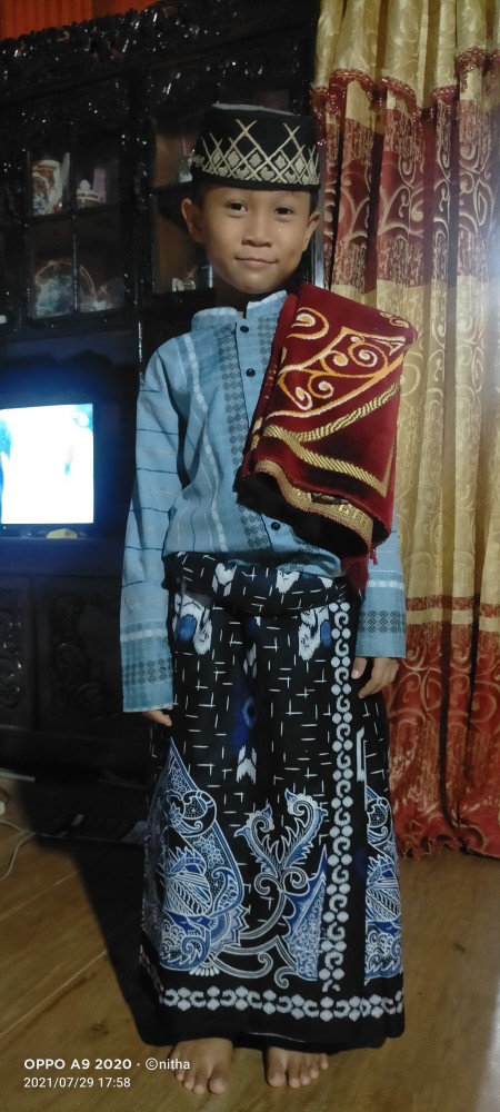 Sarung Kang Santri | Sarung Batik Motif | Gus Asmi | Sarung Anak Santri Pria | Hari Santri | Putra