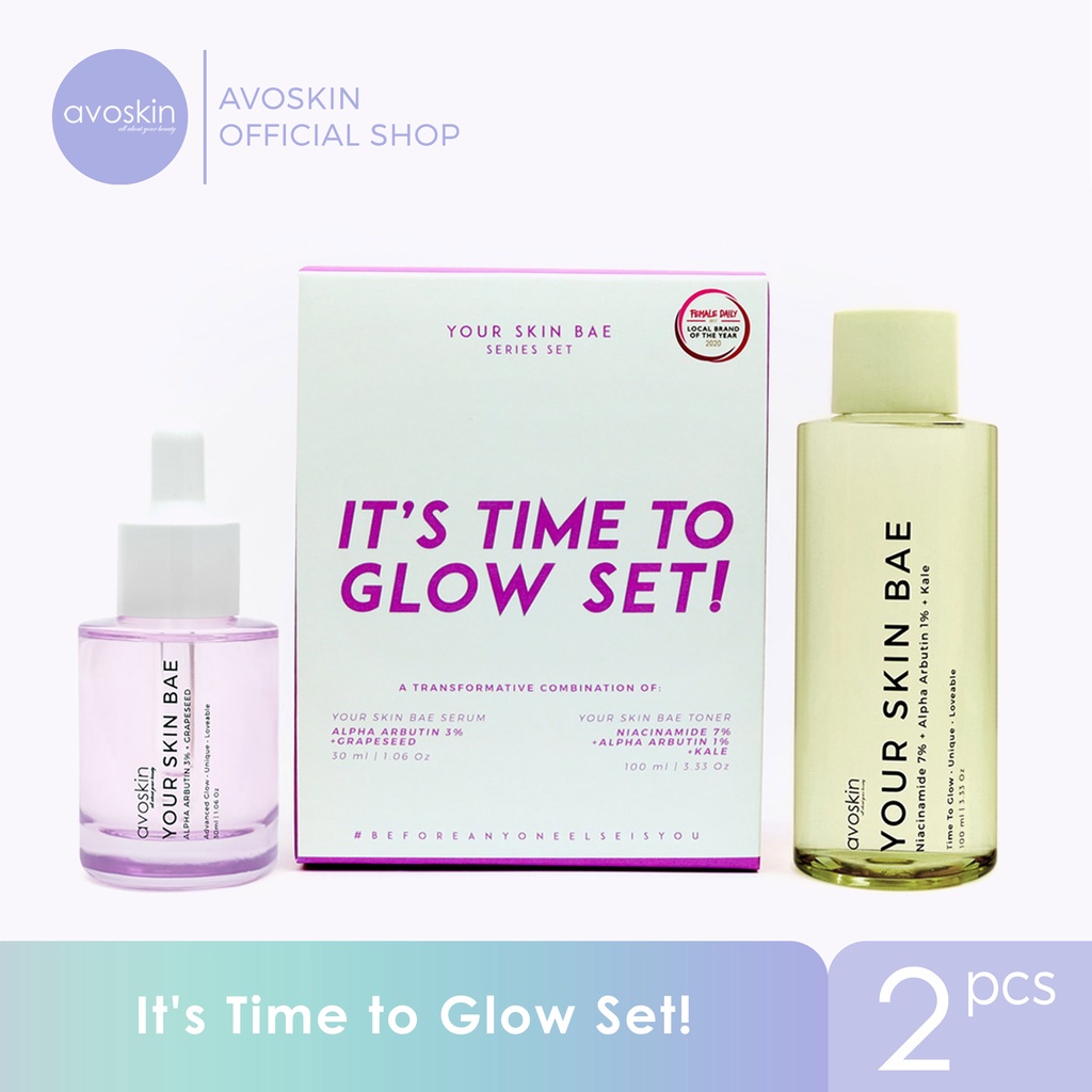 ✨ AKU MURAH ✨ [SET] Avoskin It's Time To Glow SET