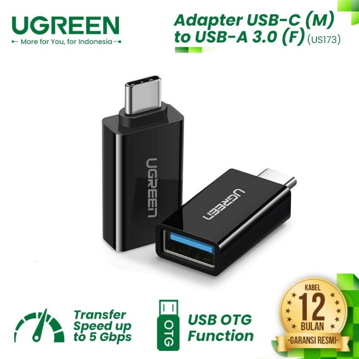 UGREEN Adapter USB-C (M) to USB-A 3.0 (F) - US173