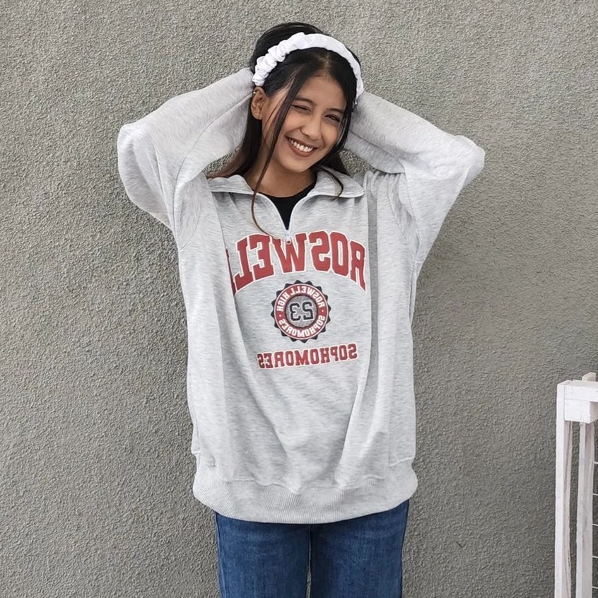 Sweater Roswelll Oversize Outwear Wanita Gaya Terbaru