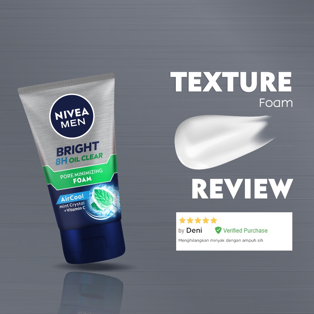 NIVEA MEN Bright Oil Clear Pore Minimizing Facial Foam 50mL