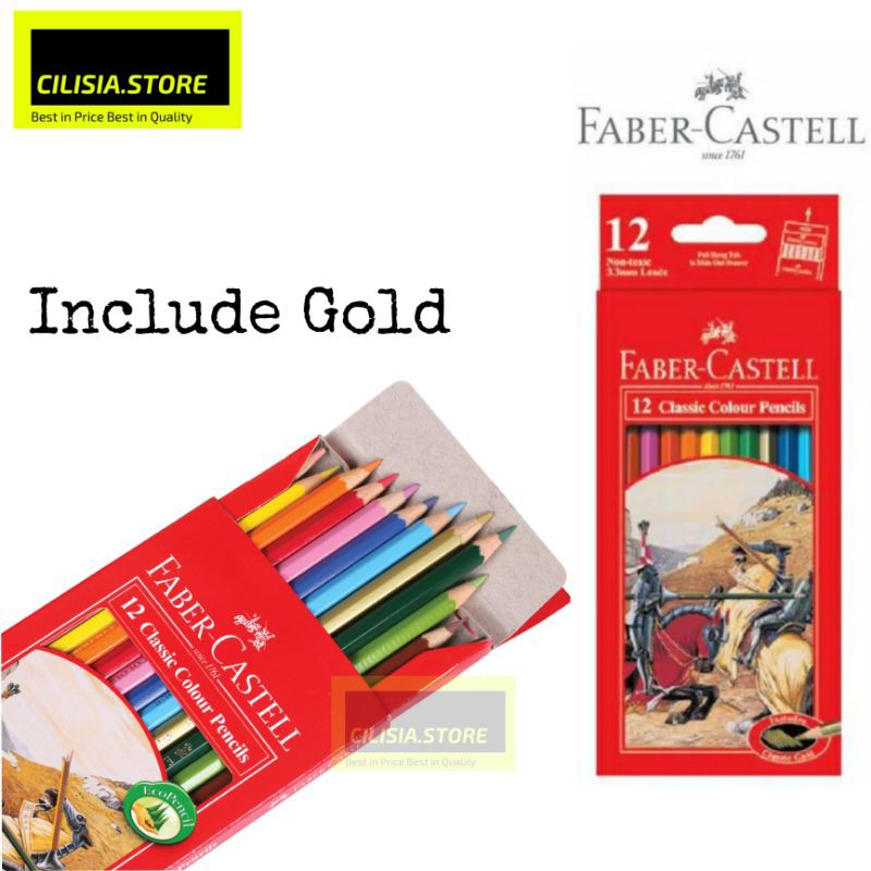 

Pensil Warna Faber Castell 12L Warna Classic Color / Pencil Color Faber