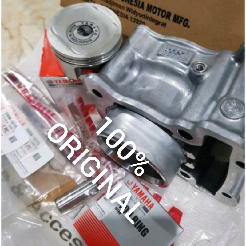 BLOK SEHER 2DP CYLINDER KOMPLIT ORIGINAL 100% YAMAHA ORIGINAL NMAX 155 OLD AEROX 155 OLD ORIGINAL YA