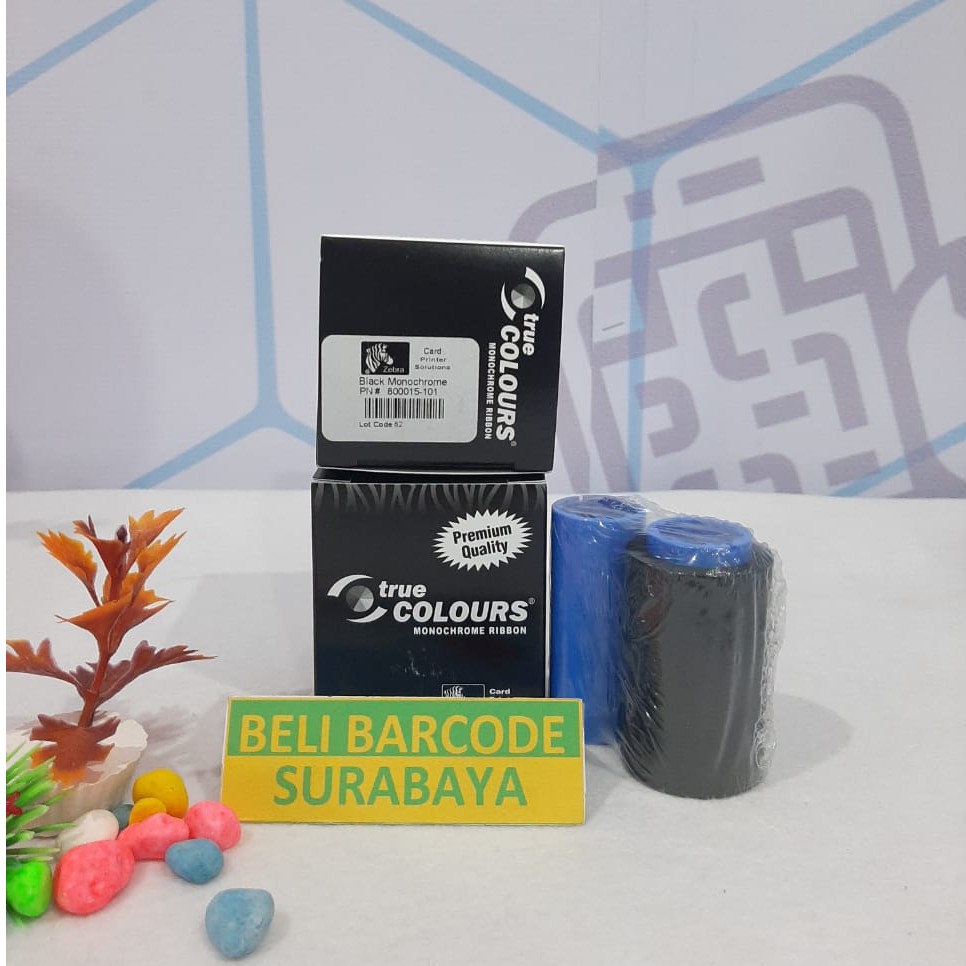 RIBBON/TINTA HITAM ZEBRA P330i 800015-101 ORIGINAL