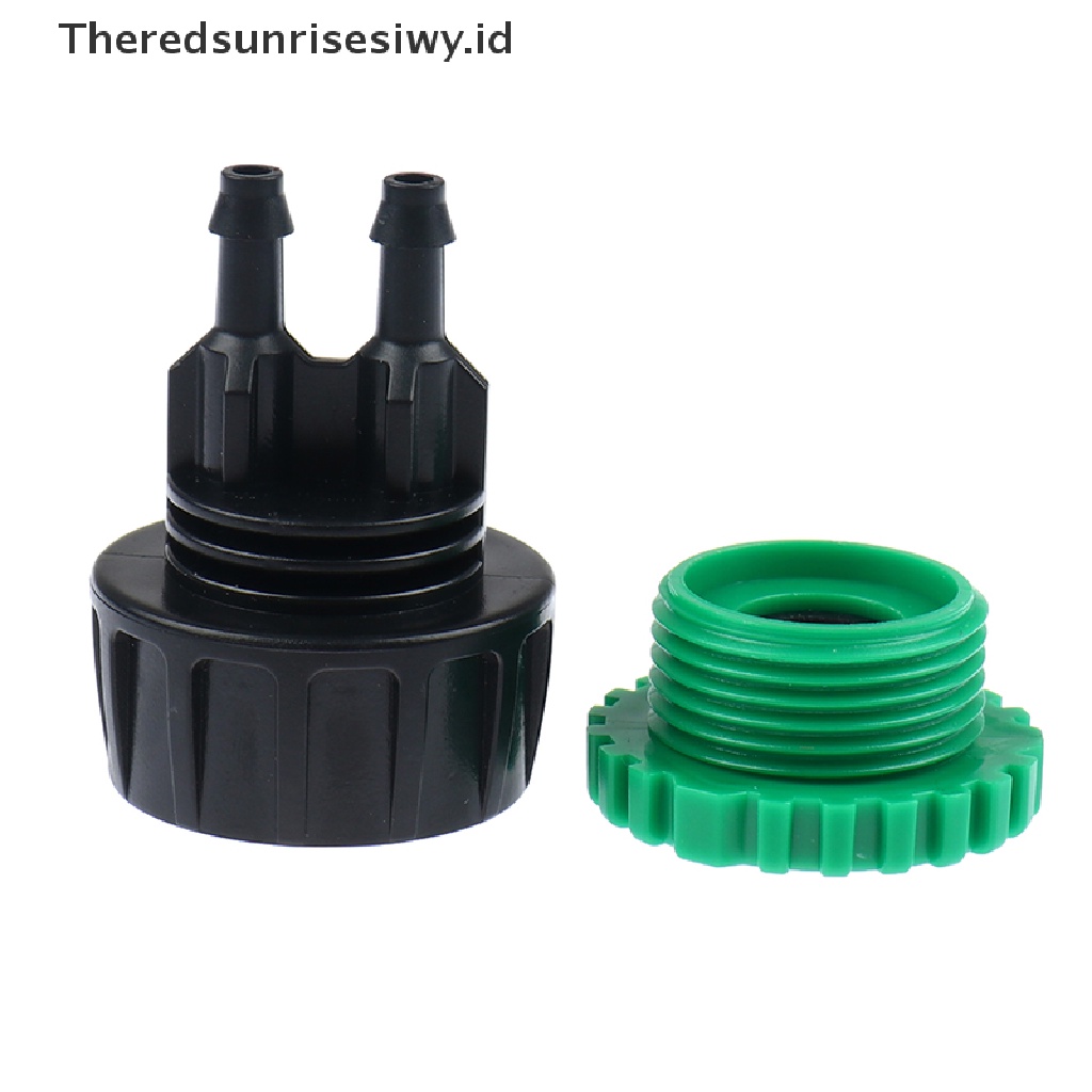 # Alat Rumah Tangga # Adaptor Konektor Selang Irigasi Taman 1 / 4 &quot;Ke 1 / 2&quot; 3 / 4 &quot;Female Y 4 / 7&quot;