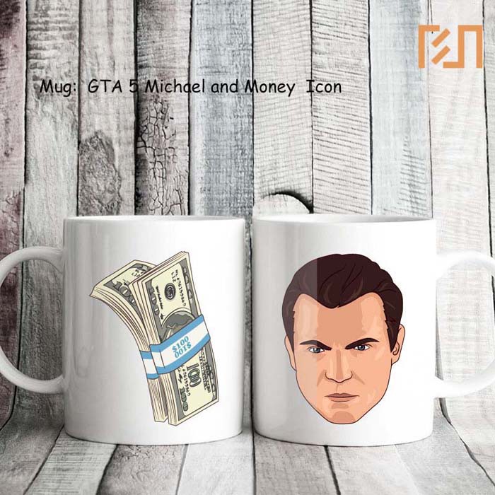 Mug GTA 5 Michael and Money icon