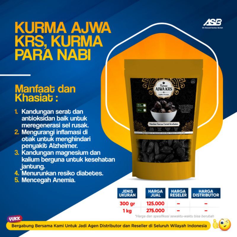 

Kurma ajwa 300gram dan 1kg