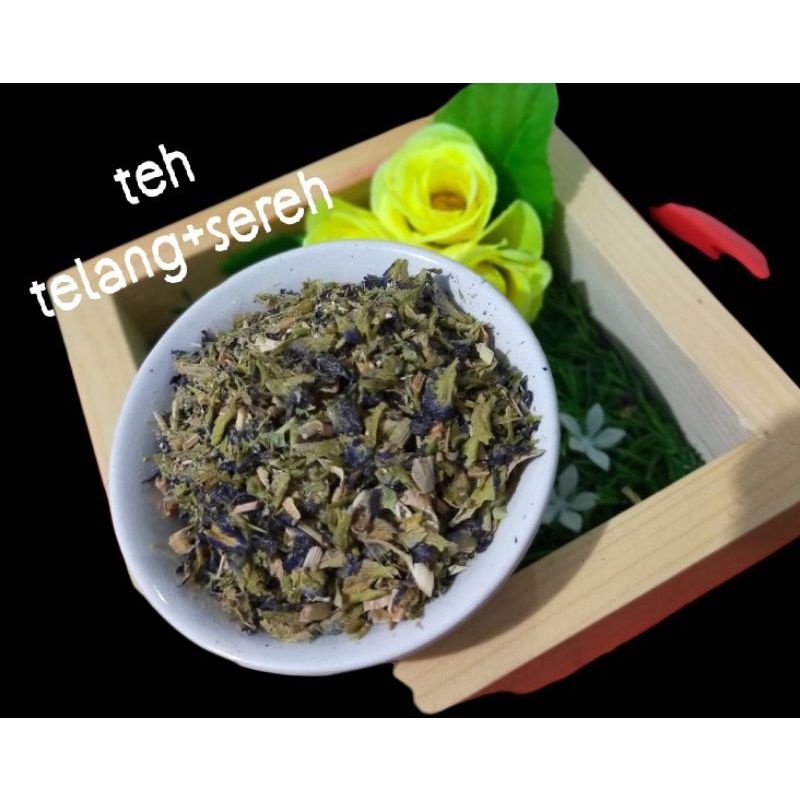 

Teh Telang Celup+serai