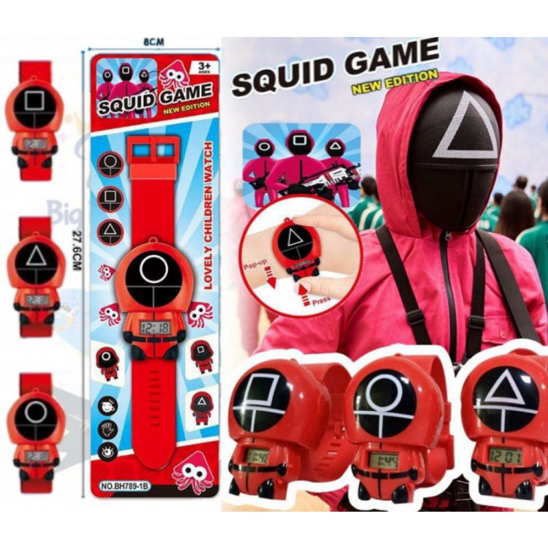 NEW JAM TANGAN SQUID GAME  JAM TANGAN ANAK SQUID GAME VARIAN BARU 