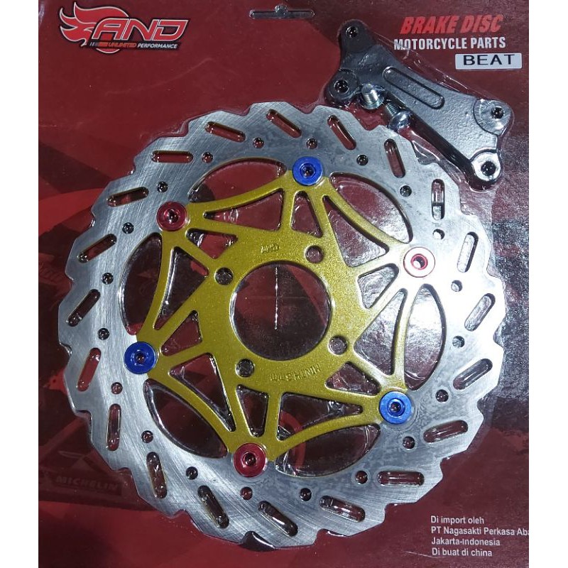 Piringan lebar disk brake beat,vario,scoopy,mio lubang 4 lebar 260 mm