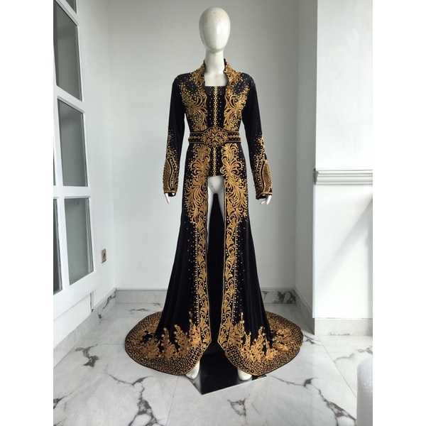 kebaya pengantin bludru/kebaya Kutubaru pengantin