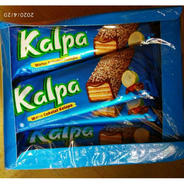 

Kalpa wafer coklat kelapa isi 12