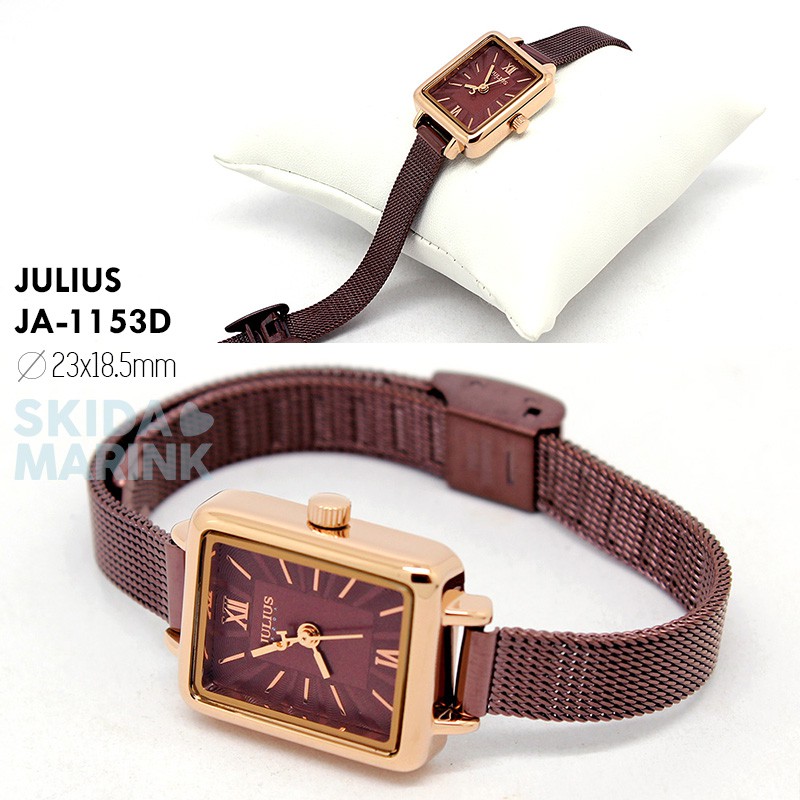 Julius JA-1153 / JA1153 ORIGINAL Jam Tangan Wanita Korea  Stainless Steel Desain Klasik dan Elegant