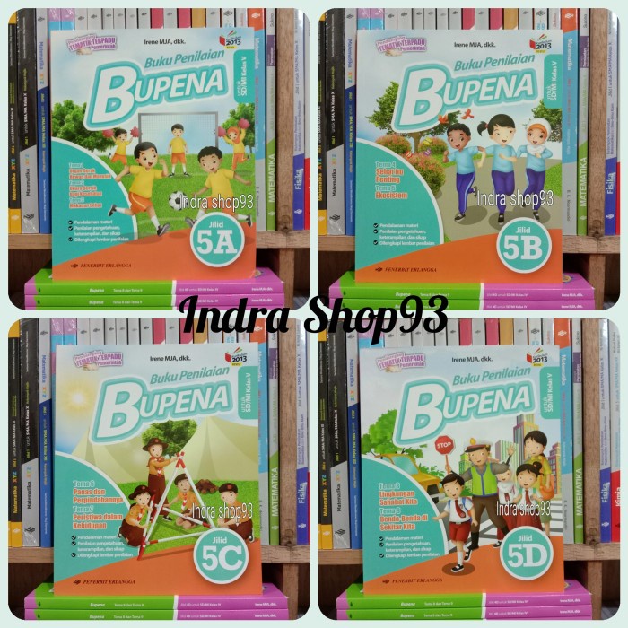 

✨COD✨ Buku Bupena 5A,5B,5C,5D Kelas 5 SD K13 Revisi Erlangga - Bupena 5D