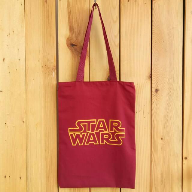 Totebag STAR WARS bahan drill halus