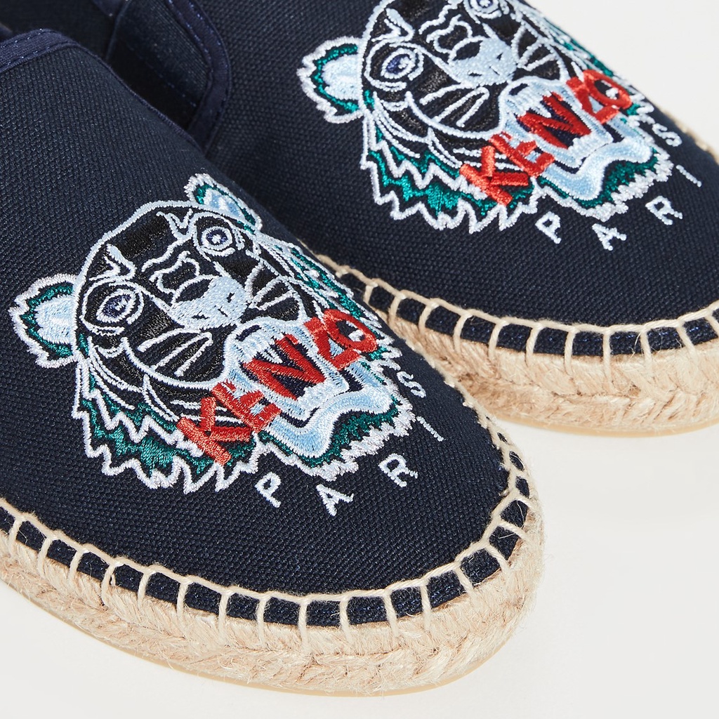 Knzo Tiger Elastic Espadrilles Navy/Red 100% Authentic