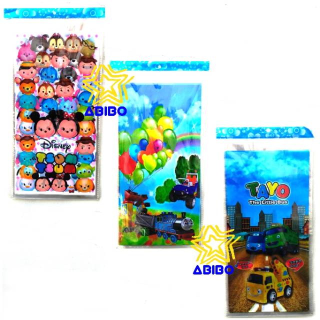 Pack isi 10 buah Plastik Snack S Karakter Goodie Bag Ultah Ulang Tahun-2