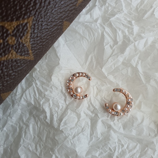 CAMOE - Anting sterling silver Rosegold / AETHER earrings