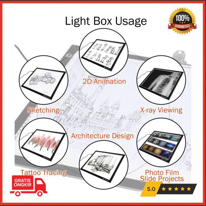 

(PERALATAN MENGGAMBAR) HU066 JOSS DRAWING TRACING A4 COPY BOARD PAPAN JIPAK LED LIGHT PAD ULT COD