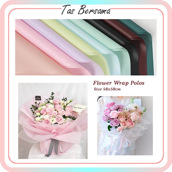 Flower Wrapping Paper Varian List Gold Emas Kertas Buket Bunga Cellophane Florist (KB12-27-30)