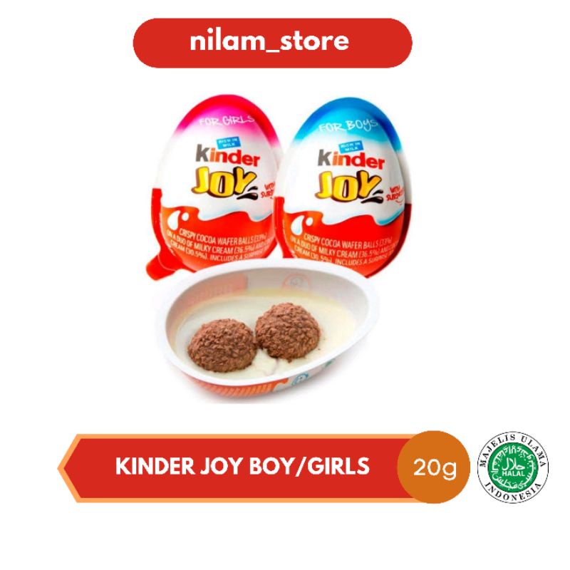 Jual Kinder Joy - Kinderjoy Boy / Girls Exp maret 2023-Kinder Joy murah ...
