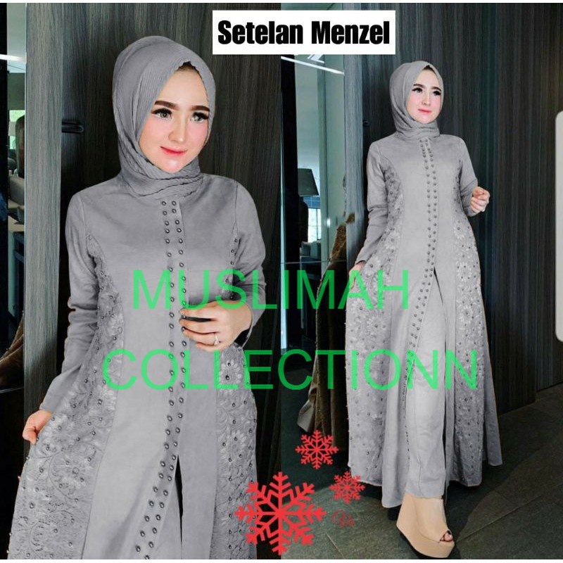 SETELAN TERBARU WANITA DRESS MAXI DAN BAWAHAN CLN / LONG DRESS 2021 MAXY PESTA 2022 KONDANGAN BRUKAT