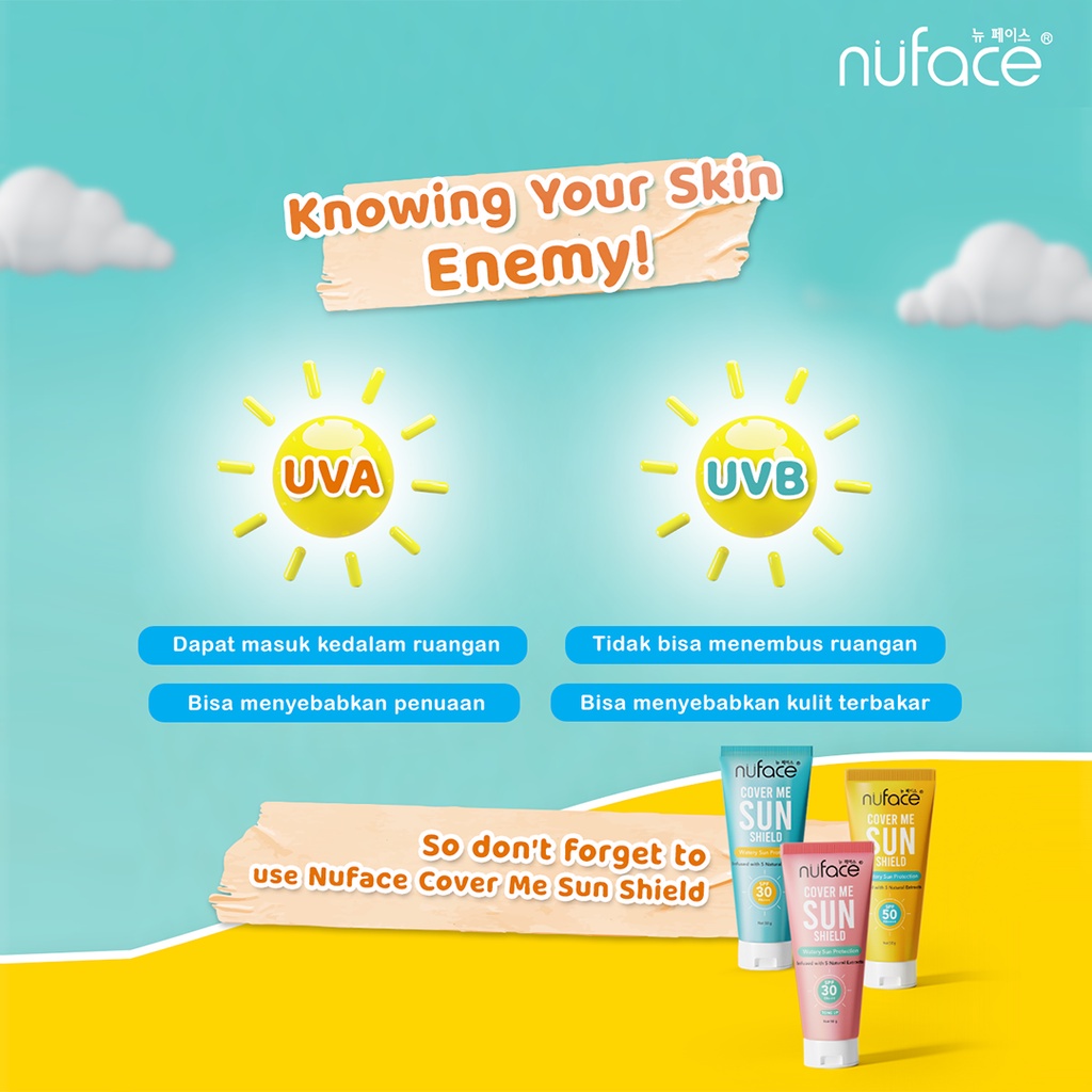 NUFACE Cover Me Sun Shield SPF50 SPF30 50gr