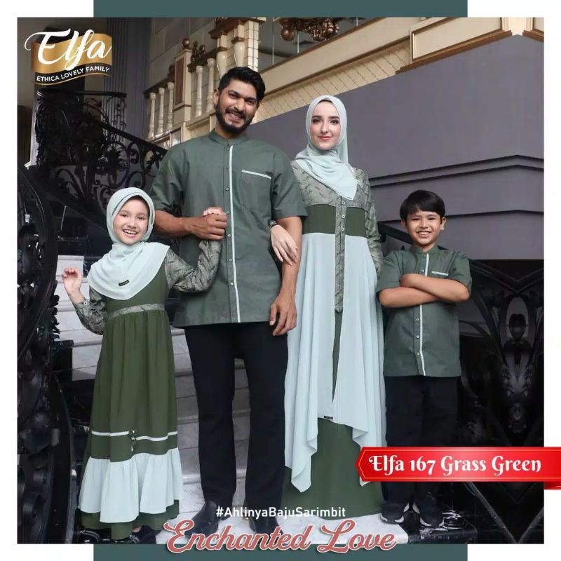 Sarimbit Ethica Elfa 167 Grass Green |Kagumi 187 |Kahfi 151 |Kagumi kid 77 |Kahfi kid 111