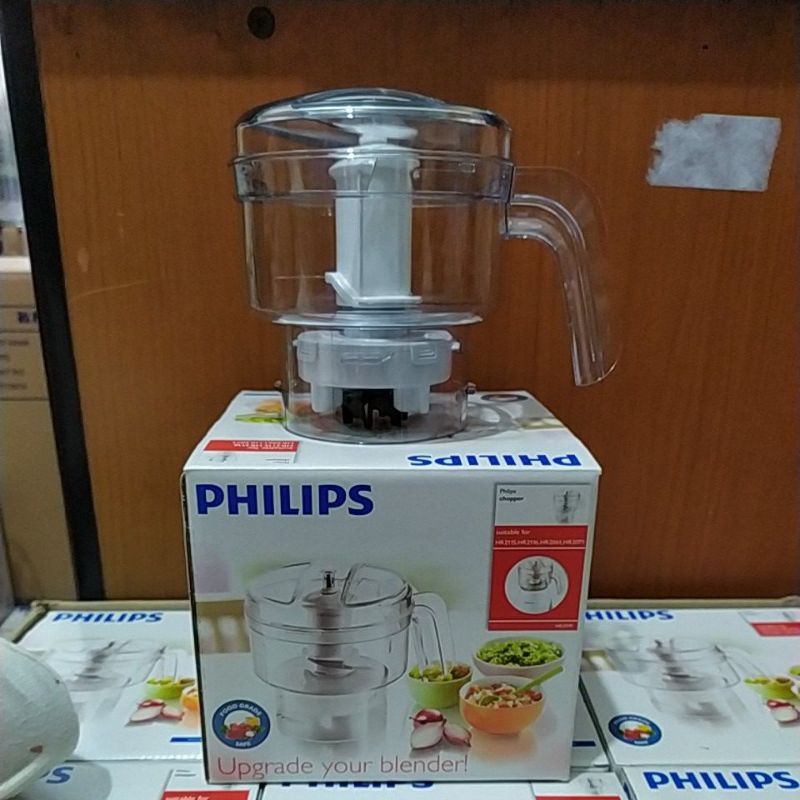 TANPA MESIN Chopper Philips HR 2939 Penggiling Daging, Bawang