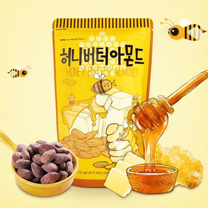 

terlaris termurah diskon Tom's Honey Butter Almond Snack Kacang dari Korea kuliah kantor baran