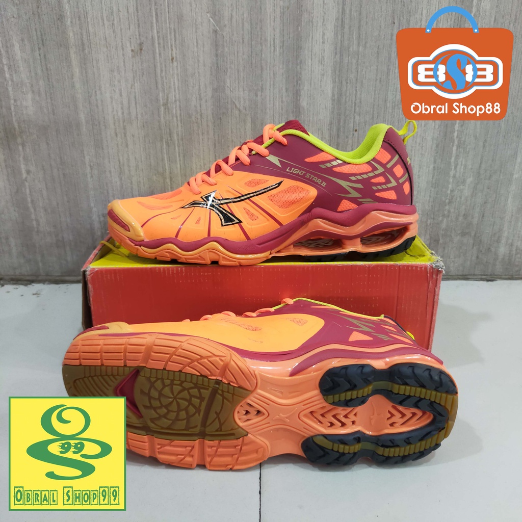 SEPATU VOLI MITZUDA LIGHT STAR II ORIGINAL FREE KAUS KAKI