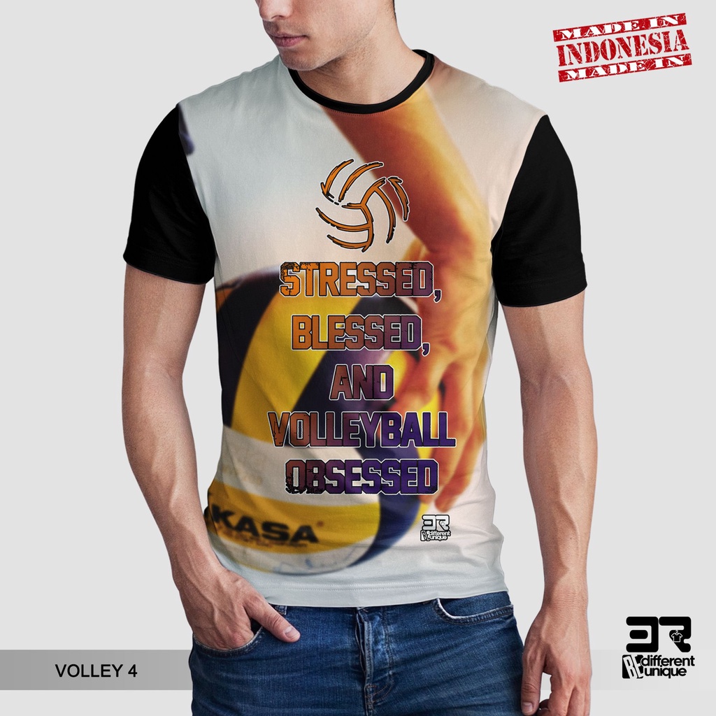 [ COD ] KAOS PRINTING GAMBAR VOLLEY 4 - BAJU DISTRO ORIGINAL MOTIF OLAHRAGA SPORT SPORTS VOLI VOLLI 
