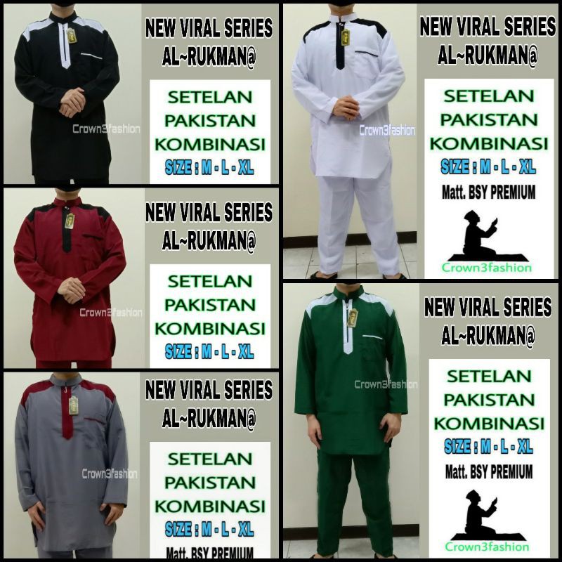 Setelan koko pria pakistan terbaru one set kurta termurah ☆Bisa COD