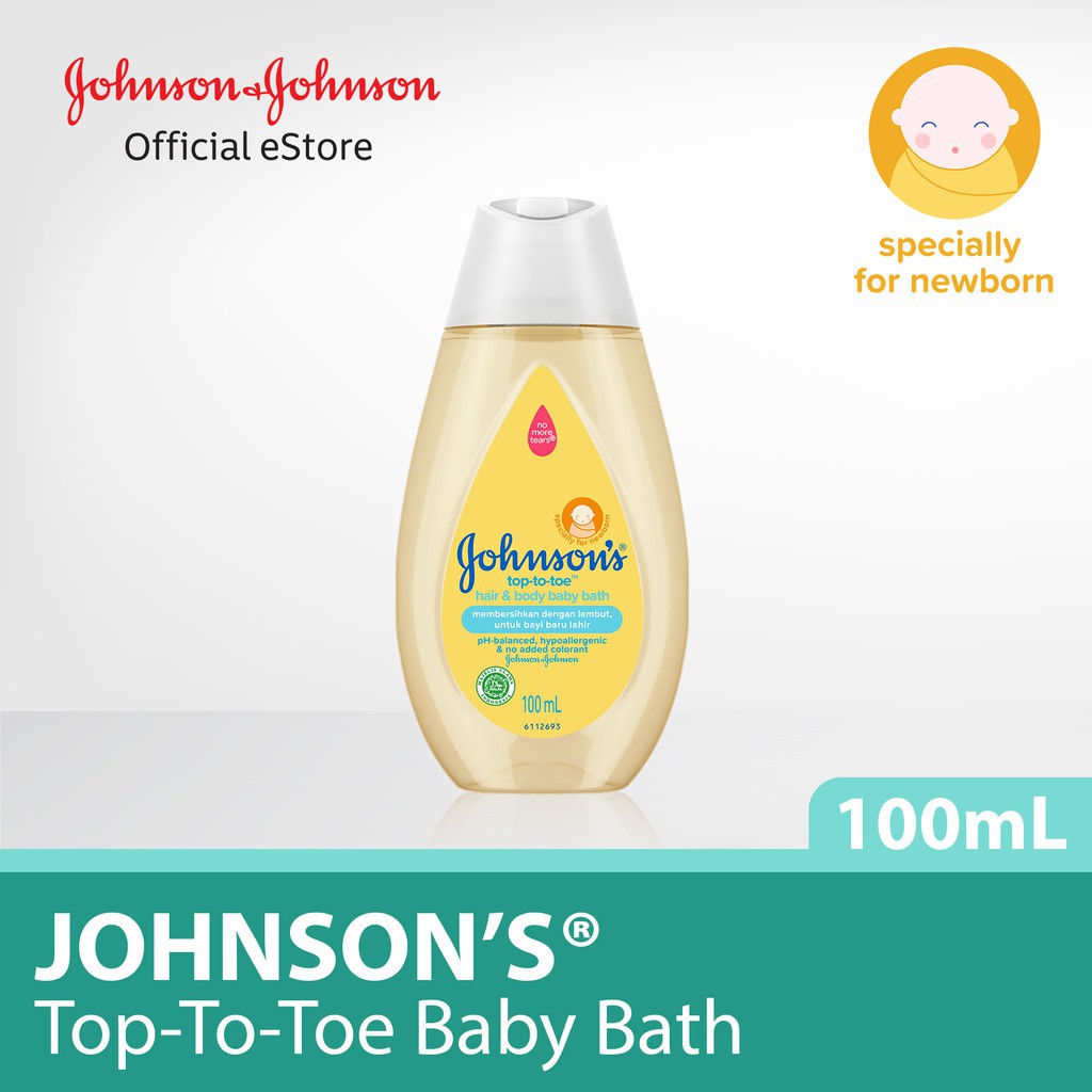 Johnson's Baby Bath Hair and Body 2in1 Top To Toe Wash / Sabun Sampo Bayi (Tersedia varian ukuran)