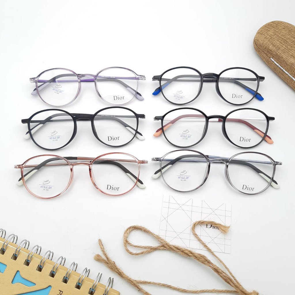 Frame kacamata wanita bulat lenturTR90 2223