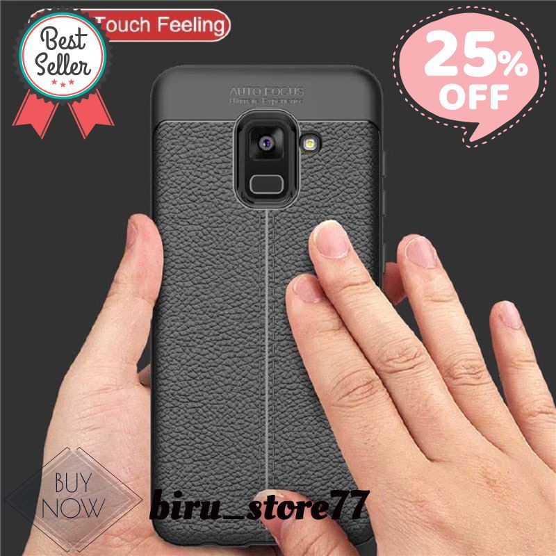 Case Samsung Galaxy A8 2018 Leather Autofocus Experience