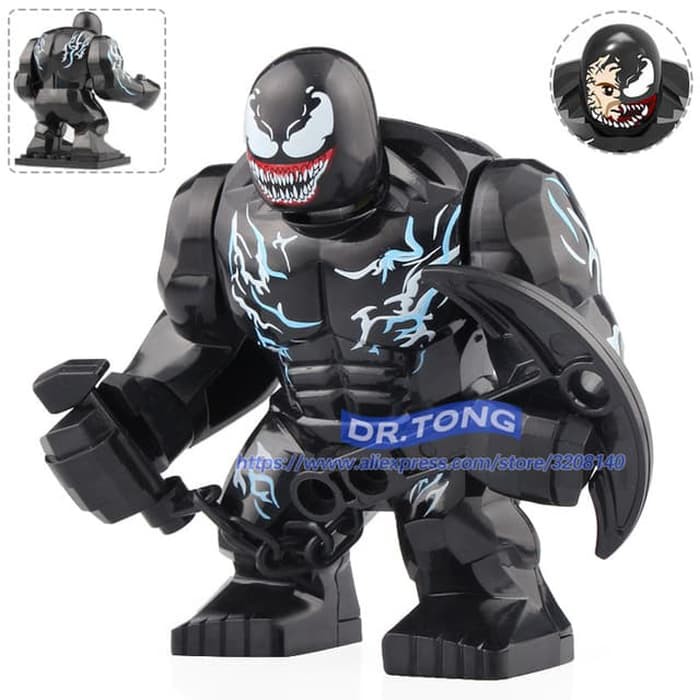 Brick Lego Venom Villain Spiderman Minifigure Big Figure Avengers