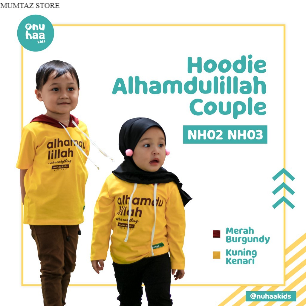 Baju Anak Kembar Cowok Cewek Kaos Anak Muslim Couple Laki Laki Perempuan Tshirt Hoodie Ammar Kids