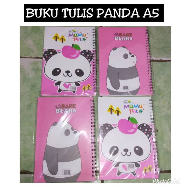 

BUKU TULIS PANDA A5 - @Chinpanda.shop