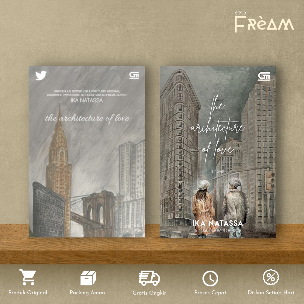 Bookstore scene from The Architecture of Love novel