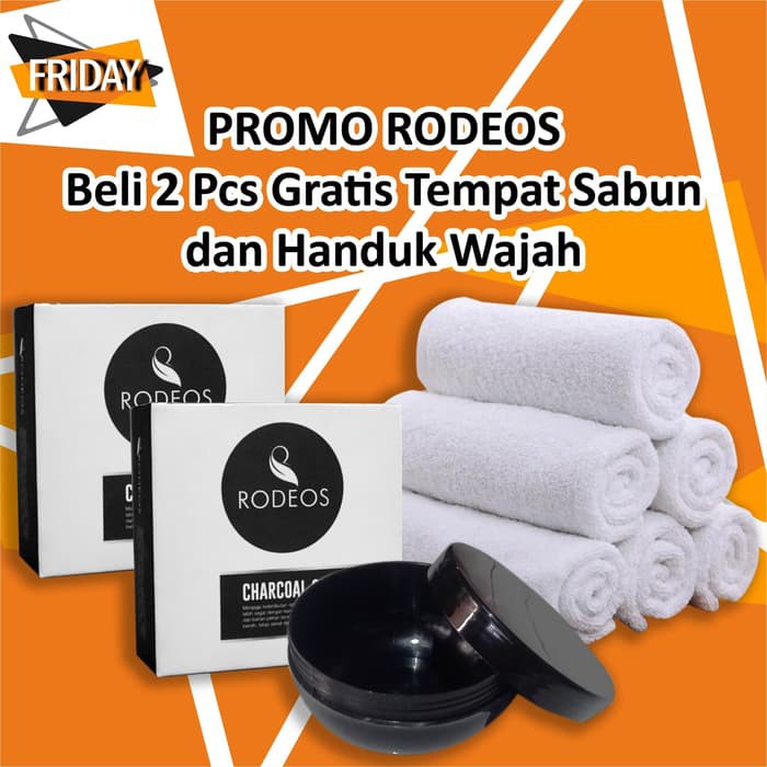 Termurah & Terlaris PROMO Rodeos Charcoal Soap Original