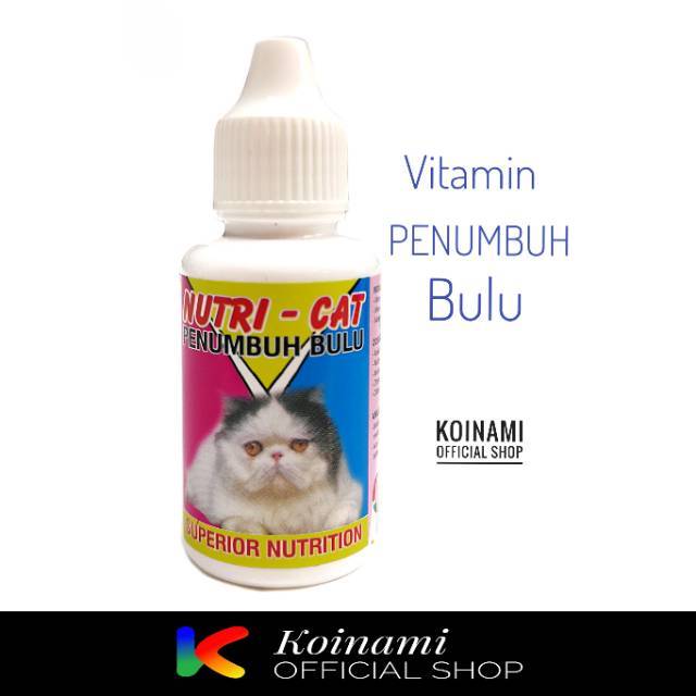 Nutri Cat 30ml Obat Penumbuh Bulu Kucing Rontok