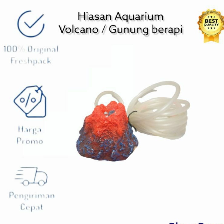 HIASAN AQUARIUM GUNUNG BERAPI / HIASAN AQUARIUM VOLCANO / DEKORASI AQUARIUM GUNUNG BERAPI