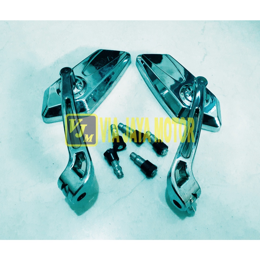 VJM SPION VARIASI TANDUK  KOSO CROOM BEAT VARIO 110 125 150 SPACY SCOOPY SUPRA KARISMA GLPRO TIGER F