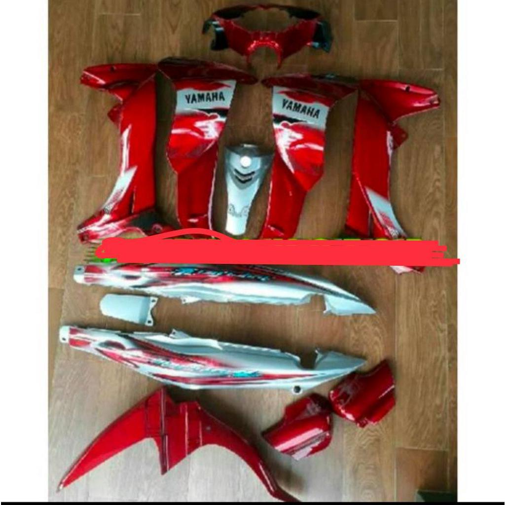 Bodi Halus Dan Striping Yamaha Jupiter Burhan Warna Merah Silver